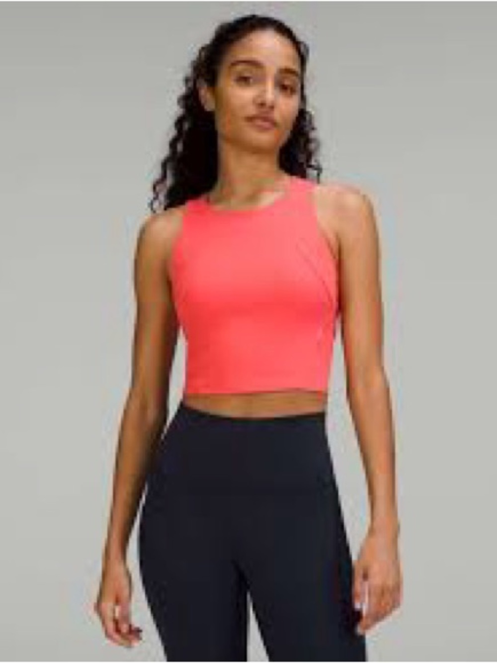 Lululemon Invigorate Training Tank Top Cropped Size 4 Pale Raspberry  W1DC1S